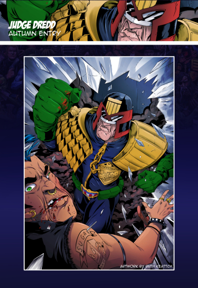 Freelance Artwork for 2000AD of Judge Dredd