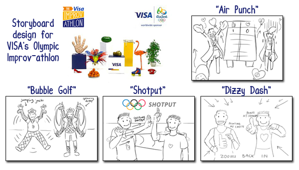 VISA Improv-athlon shown throughout the Rio 2016 Olympics on Facebook