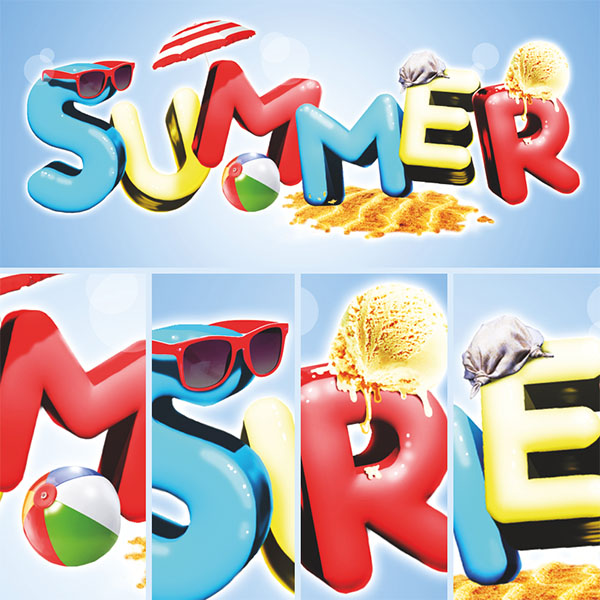 Summer Campaign typography