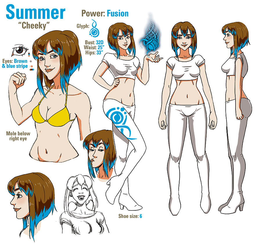 Super comic design sheet