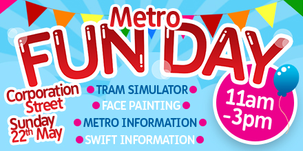 Twitter advertising post for Metro Fun Day